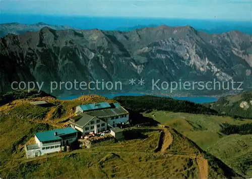 AK / Ansichtskarte Faulhorn_2683m_BE Fliegeraufnahme Berggasthaus Faulhorn m. Brienzersee 