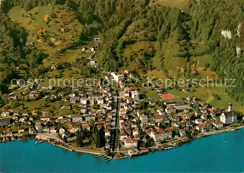 AK / Ansichtskarte Gersau_Vierwaldstaettersee Fliegeraufnahme Gesamtansicht Gersau_Vierwaldstaettersee