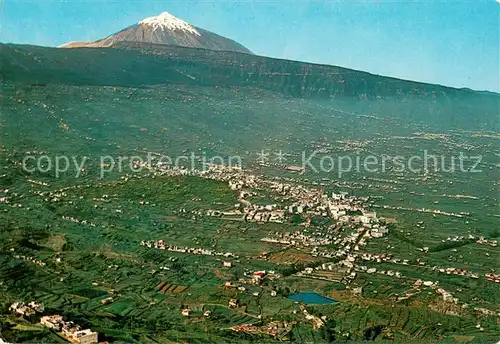 AK / Ansichtskarte La_Orotava_Tenerife Fliegeraufnahme Panorama 