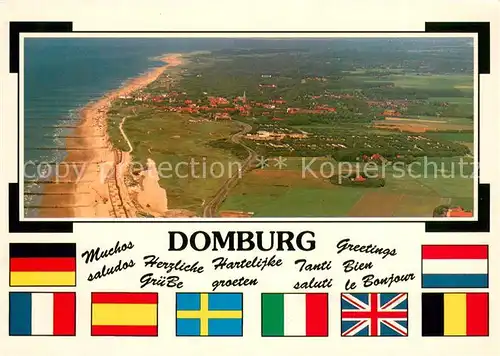 AK / Ansichtskarte Domburg Fliegeraufnahme Domburg
