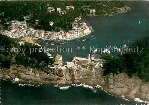AK / Ansichtskarte Portofino_Liguria Fliegeraufnahme Panorama Portofino Liguria
