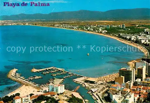 AK / Ansichtskarte El_Arenal_Mallorca_ES Fliegeraufnahme Playa de Palma Panorama 