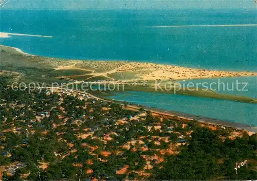 AK / Ansichtskarte La_Palmyre_17 Vue aerienne partielle du Camping Au fond Baie de Bonne Anse 