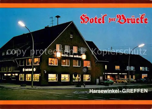 AK / Ansichtskarte Greffen Hotel Restaurant Zur Bruecke Greffen