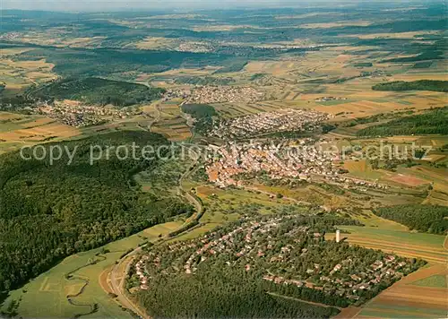 AK / Ansichtskarte Grafenau_Wuerttemberg Fliegeraufnahme mit Ortsteilen Doeffingen und Daetzingen Grafenau Wuerttemberg