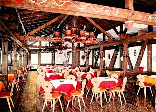 AK / Ansichtskarte Fichtelgebirge Berggasthof Fleckl Gaststube Fichtelgebirge