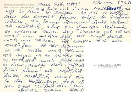 AK / Ansichtskarte Koserow_Ostseebad_Usedom Fliegeraufnahme mit Streckelsberg Koserow_Ostseebad_Usedom