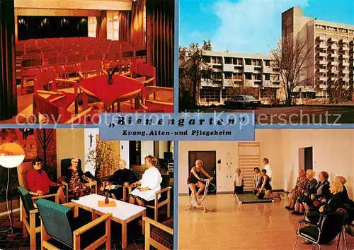 AK / Ansichtskarte Ingolstadt_Donau Ev Alten und Pflegeheim Bienengarten Gast und Veranstaltungsraum Gymnastikhalle Ingolstadt_Donau