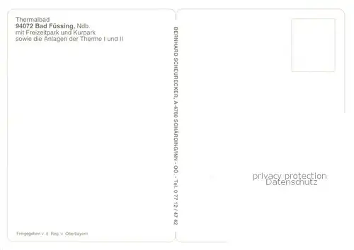 AK / Ansichtskarte Bad_Fuessing Fliegeraufnahme mit Freizeitpark und Kurpark Bad_Fuessing