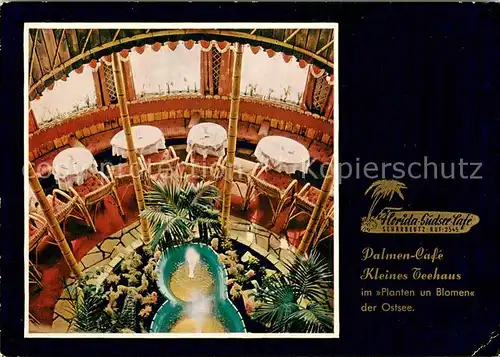 AK / Ansichtskarte Scharbeutz_Ostseebad Florida Ferienparadies Palmen Cafe Suedseebar Kleines Teehaus Scharbeutz_Ostseebad