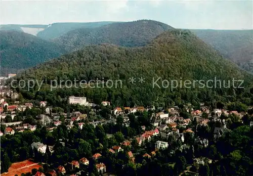 AK / Ansichtskarte Bad_Harzburg Fliegeraufnahme mit Sanatorium am Burgberg Bad_Harzburg
