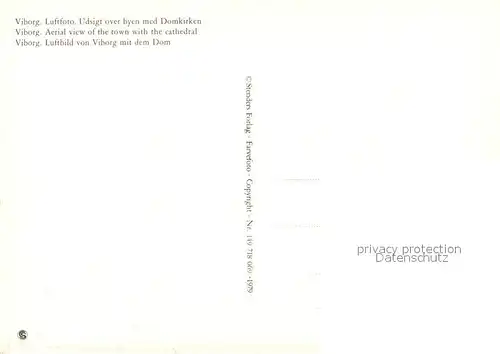 AK / Ansichtskarte Viborg Fliegeraufnahme mit Dom Viborg