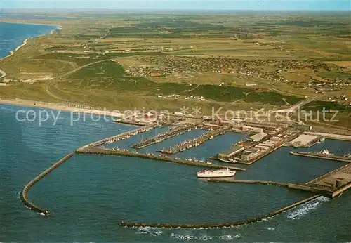AK / Ansichtskarte Hanstholm Havn Fliegeraufnahme Hanstholm