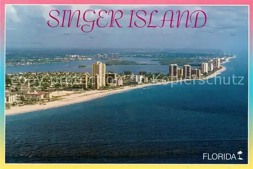 AK / Ansichtskarte Singer_Island_Florida Fliegeraufnahme Palm Beach Shores 