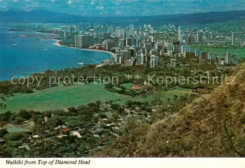 AK / Ansichtskarte Waikiki From Top of Diamond Head 