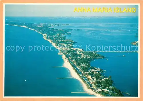 AK / Ansichtskarte Anna_Maria_Island_Florida Gulf of Mexico aerial view 