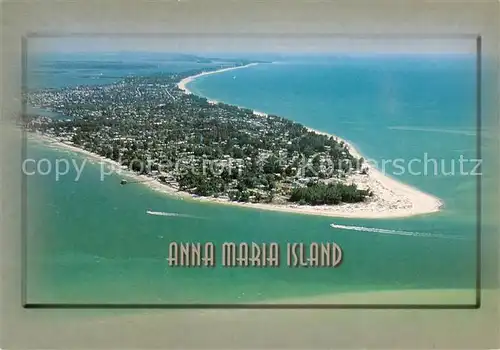 AK / Ansichtskarte Anna_Maria_Island_Florida Fliegeraufnahme Panorama with Tampa Bay 