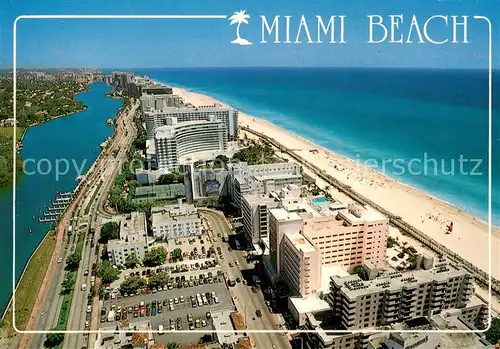 AK / Ansichtskarte Miami_Beach Fliegeraufnahme Shawnee Resort and Fontainebleau Hilton with Boardwalk 
