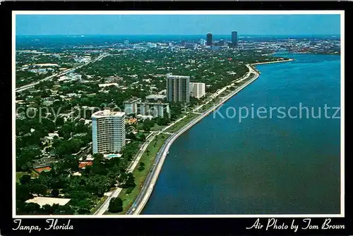 AK / Ansichtskarte Tampa_Florida Fliegeraufnahme Panorama Bay Shore 