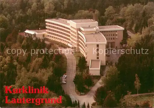 AK / Ansichtskarte Schwabthal Fliegeraufnahme Kurklinik Lautergrund Schwabthal