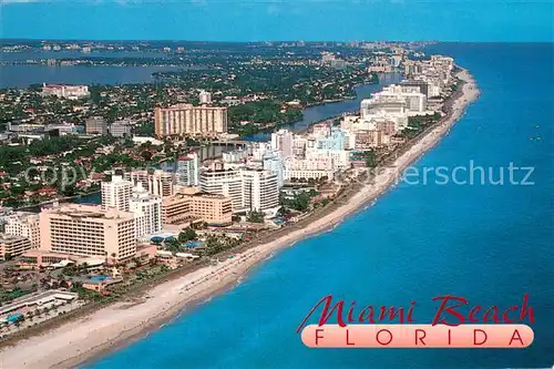 AK / Ansichtskarte Miami_Beach Fliegeraufnahme Panorama 