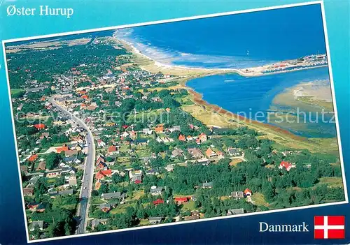AK / Ansichtskarte Oster_Hurup Fliegeraufnahme Oster_Hurup