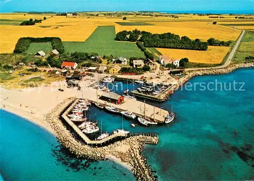 AK / Ansichtskarte Samso Maarup Havn Fliegeraufnahme Samso
