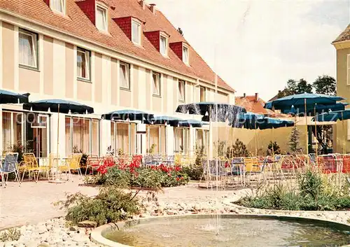 AK / Ansichtskarte Deidesheim Reichsrat von Buhl Hotel Freiterrasse Fontaene Deidesheim