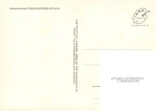 AK / Ansichtskarte Timmendorfer_Strand Ostseeheilbad Fliegeraufnahme Timmendorfer_Strand