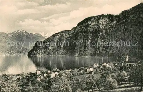 AK / Ansichtskarte Hergiswil_Vierwaldstaettersee See Panorama 