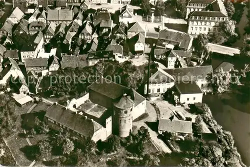 AK / Ansichtskarte Neustadt Glewe Fliegeraufnahme Teilansicht Neustadt Glewe