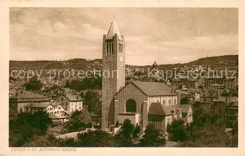 AK / Ansichtskarte Zuerich_ZH St. Antonius Kirche Zuerich_ZH