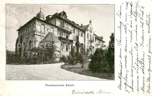 AK / Ansichtskarte Zuerich_ZH Theodosianum Zuerich_ZH