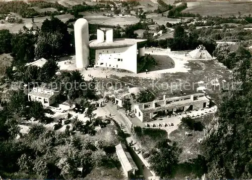AK / Ansichtskarte Ronchamp_Haute_Saone Fliegeraufnahme Chapelle du Notre Dame du Haute Ronchamp_Haute_Saone