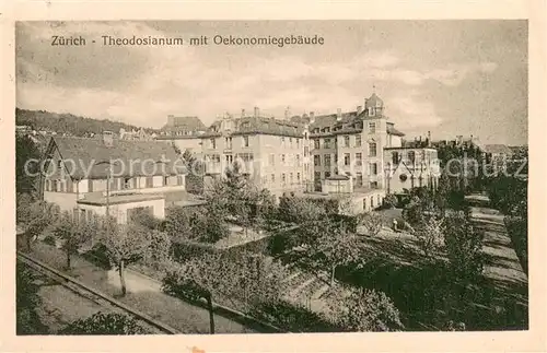 AK / Ansichtskarte Zuerich_ZH Theodosianum m. Oekonomiegebaeude Zuerich_ZH