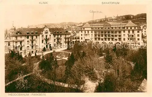 AK / Ansichtskarte Zuerich_ZH Theodosianum Privatspital Sanatorium Zuerich_ZH
