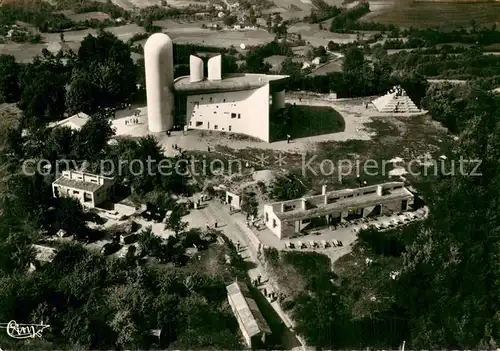 AK / Ansichtskarte Ronchamp_Haute_Saone Fliegeraufnahme Chapelle de Notre Dame du Haute Ronchamp_Haute_Saone