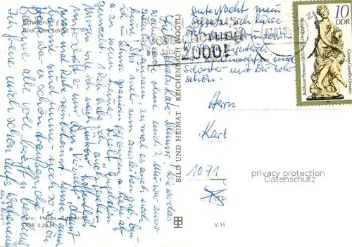 AK / Ansichtskarte Schwerin__Mecklenburg Blick auf d. Stadt 