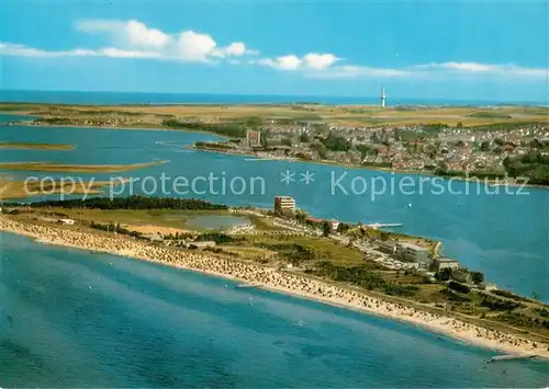 AK / Ansichtskarte Heiligenhafen_Ostseebad Fliegeraufnahme Panorama Heiligenhafen_Ostseebad