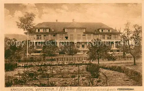 AK / Ansichtskarte Winterthur__ZH Kantonsspital Absonderungshaus 