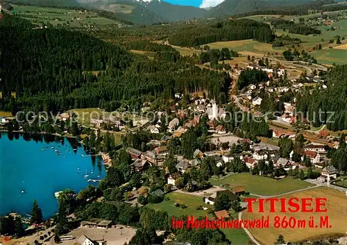 AK / Ansichtskarte Titisee Fliegeraufnahme Titisee