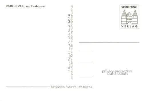 AK / Ansichtskarte Radolfzell_Bodensee Fliegeraufnahme Radolfzell Bodensee