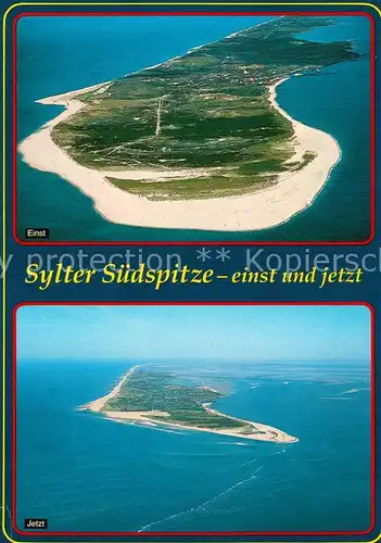 AK / Ansichtskarte Sylt Fliegeraufnahme Suedspitze Sylt