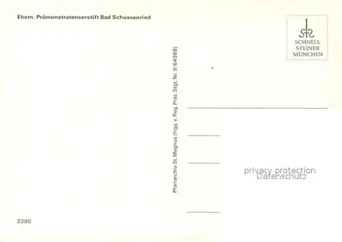 AK / Ansichtskarte Bad_Schussenried Fliegeraufnahme ehem. Praemonstratenserstift Bad_Schussenried