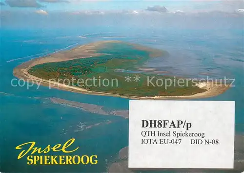 AK / Ansichtskarte Spiekeroog_Nordseeinsel Fliegeraufnahme 