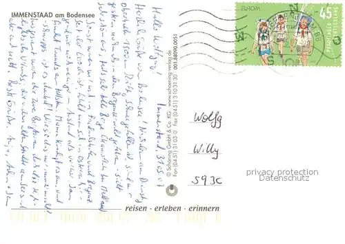 AK / Ansichtskarte Immenstaad_Bodensee Fliegeraufnahme Immenstaad_Bodensee