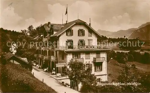AK / Ansichtskarte Buergenstock Hotel Waldheim Buergenstock