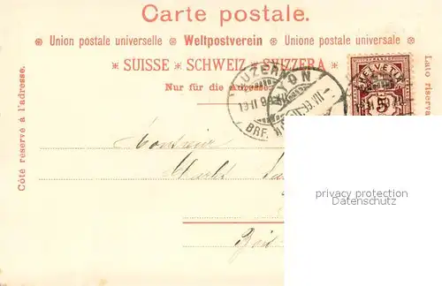 AK / Ansichtskarte Luzern__LU Teilansicht m. Rigi 