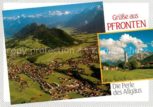 AK / Ansichtskarte Pfronten Fliegeraufnahme Kirche Pfronten