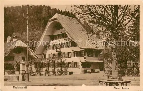 AK / Ansichtskarte Escholzmatt Hotel Loewen Escholzmatt